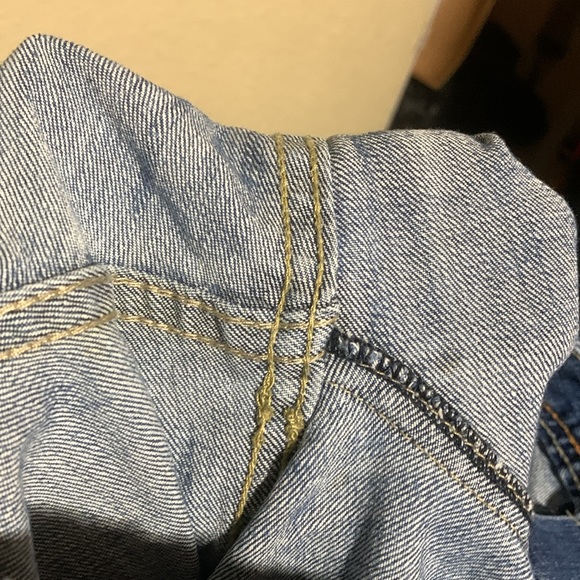 Maurices Jeans 11/12 Long Junior Blue Molli Flare/Bootcut Distressed Stretch - Picture 14 of 16